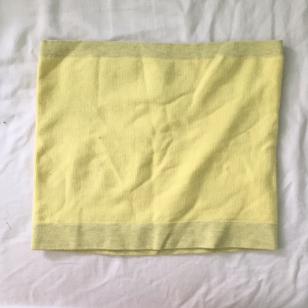 Yellow tube top